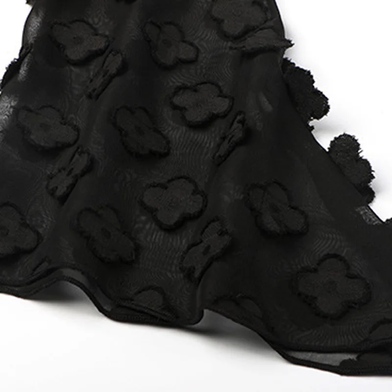 Женская шифоновая блузка с вышивкой размер S-2XL модная одежда для девочек