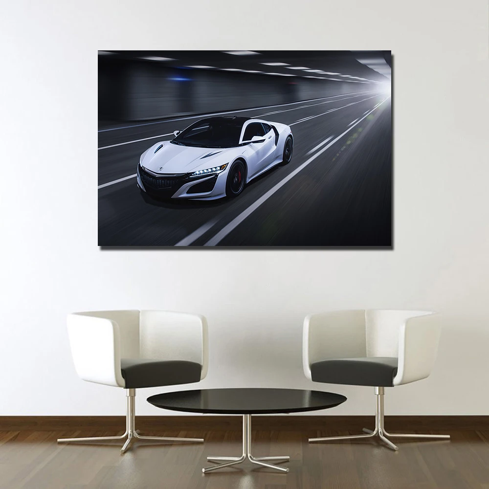 Рекламные плакаты Acura NSX Supercar картины на холсте с рамкой украшение для дома 2019 |