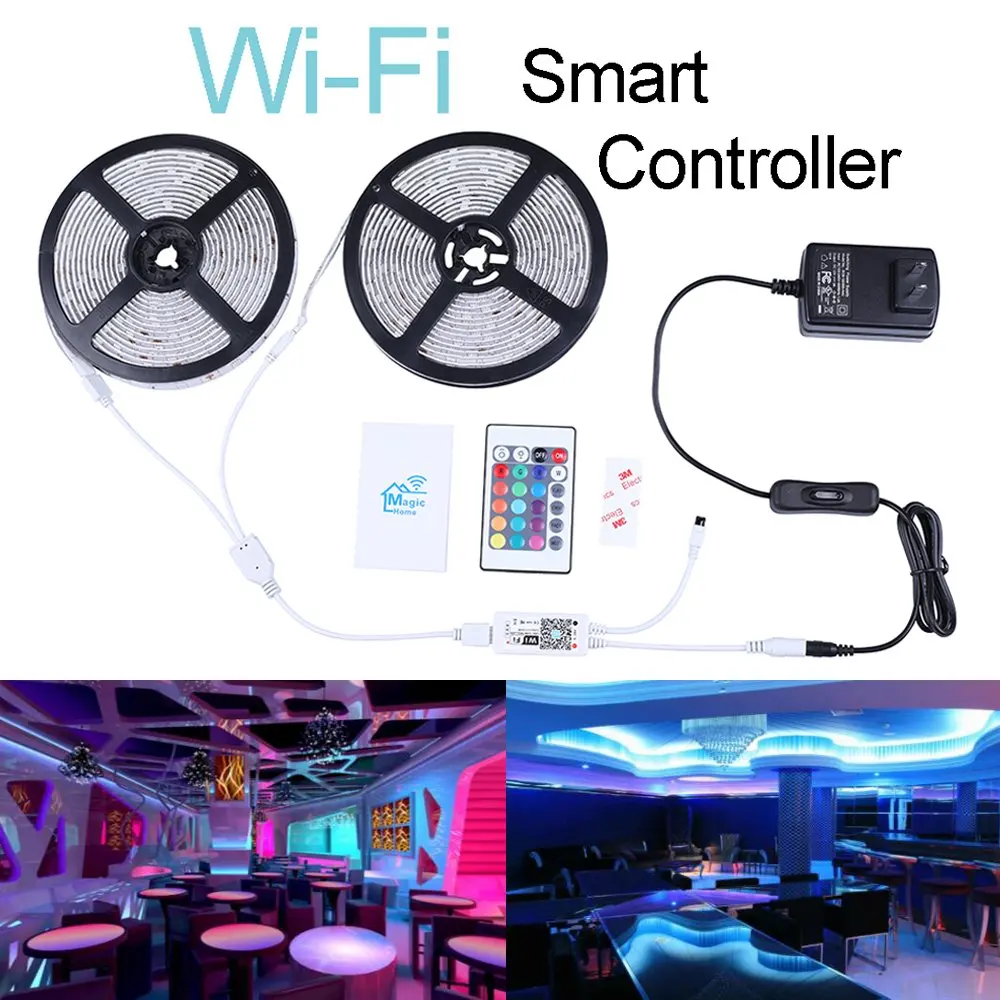 Wi-Fi беспроводная Светодиодная лента с управлением со смартфона комплект