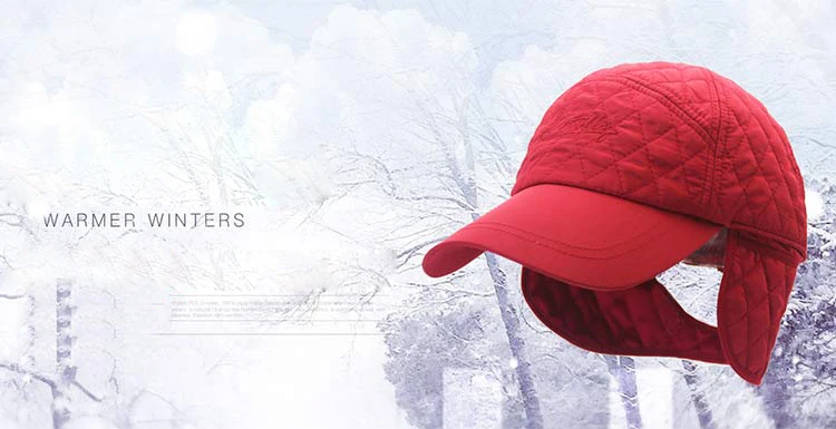 Outfly теплая зимняя бейсбольная кепка s для женщин термальная Кепка-бомбер с ушком