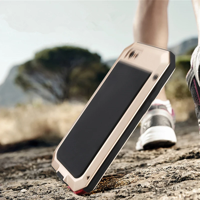 Luxury Doom Armor Life Shock Dropproof Shockproof Metal Aluminum + Silicone Protective Case for IPhone 5 5S SE 5C 6 S 6S 7 Plus |