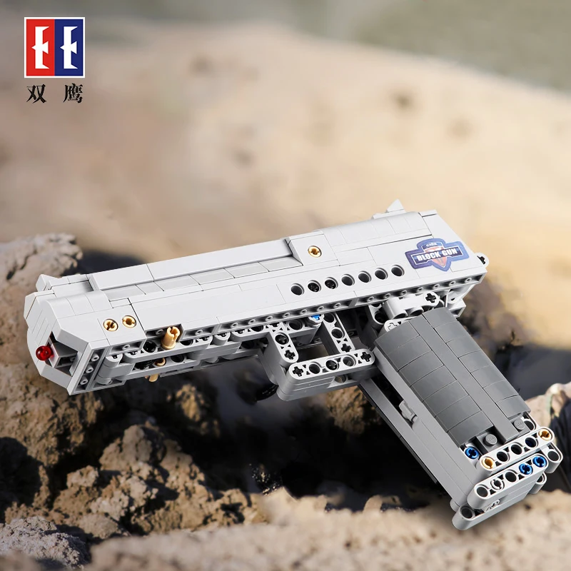 Новые DIY военные строительные блоки 307 шт игрушки пистолет пустыня модель орла