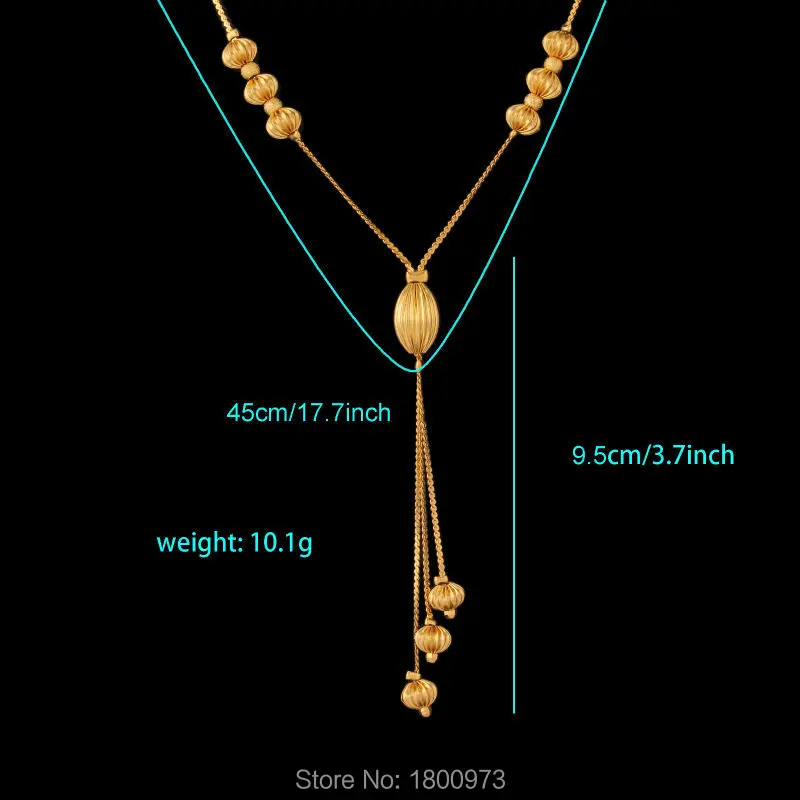 Ожерелье с золотым кулоном уникальный дизайн 18 К золотой цвет модные украшения