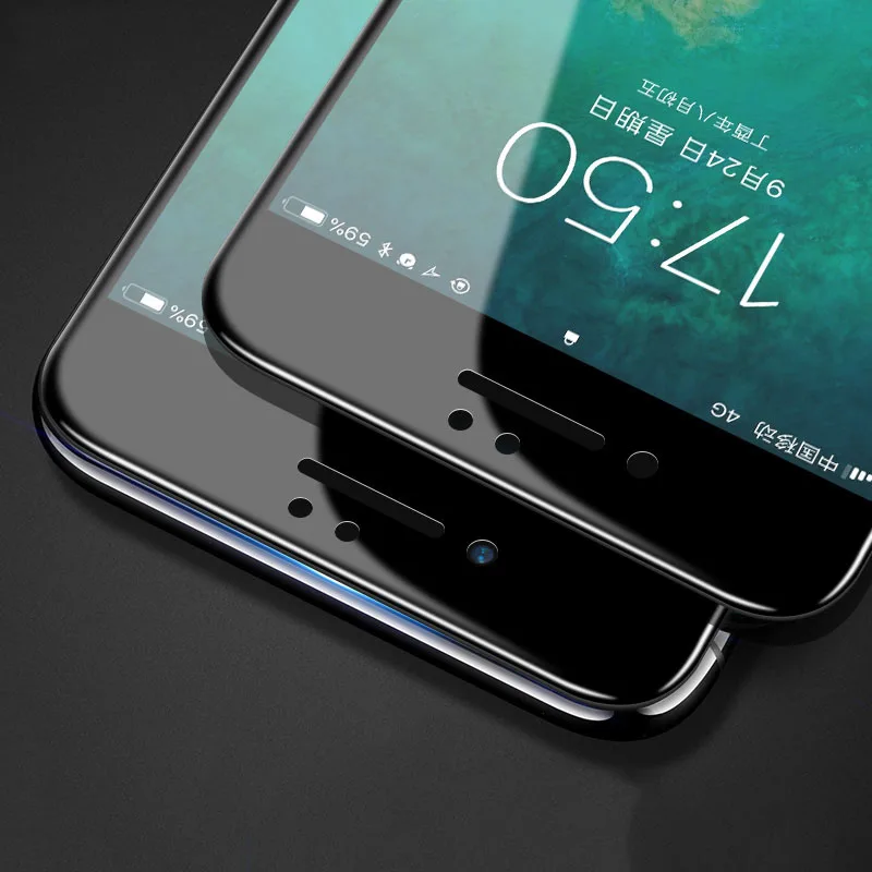 9D изогнутое полное покрытие экрана протектор Закаленное стекло для iPhone 6 6S 7 Plus