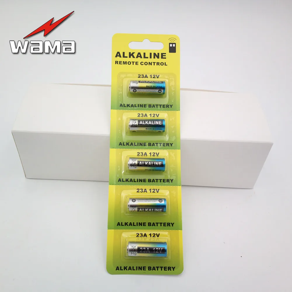 50 шт/упаковка из 10 шт. Wama щелочные батареи 12V 23A главным образом высушите