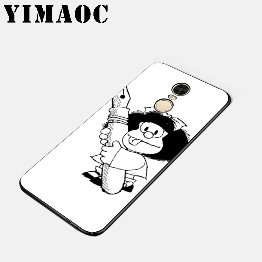 YIMAOC Mafalda классный Мягкий силиконовый чехол для Xiao mi Red 6 Note 4X 4A 5A 5 Plus A1 A2 Pro Lite 8 |