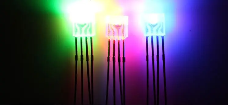 200 шт./лот 2x5x5 мм квадратные футы в длину 255 полноцветный туман RGB общий катод линия
