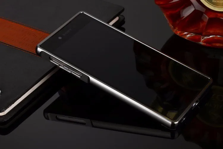 Для sony Z5 Премиум чехол Гибридный Металлический Алюминиевый Каркас акриловая зеркальная задняя крышка для телефона для sony Xperia Z5 Premium Z5 Plus Funda