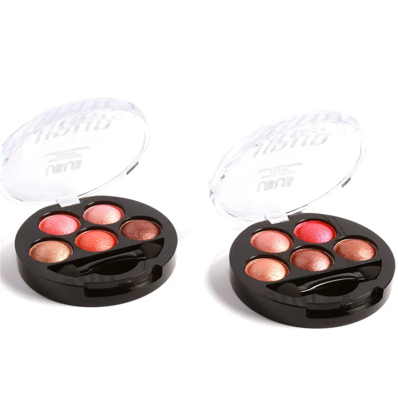 UBUB shimmer Тени для век Палитра Водонепроницаемый металлик 5 цветов черные тени для век порошок макияж Пигмент Красота Косметика UB007