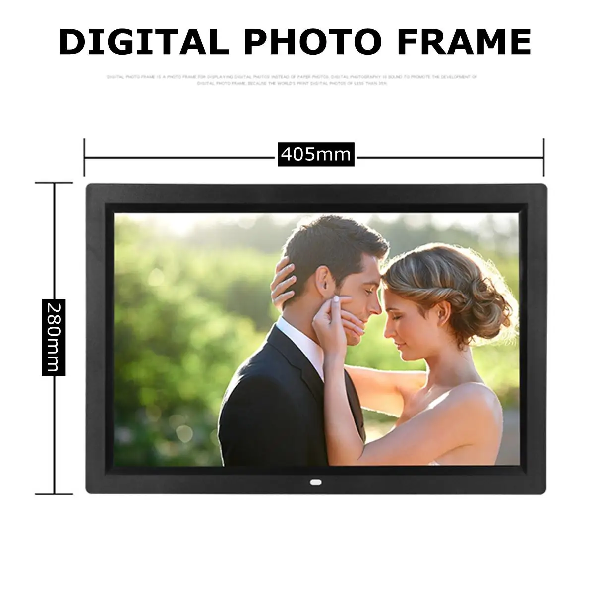 17 inch HD Digital Photo Frame Gallery Advertising Machine with Remote Control 1440*900 LED Screen Electronic Picture Album