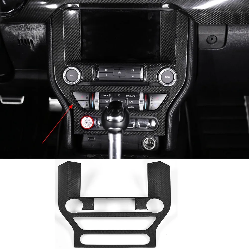 Реальные углеродного волокна приборной панели автомобиля метр бар крышка