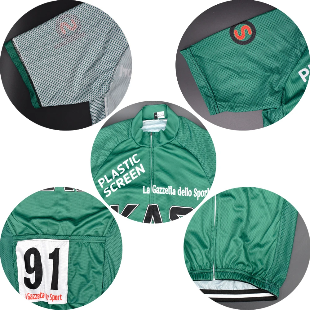 Мужская Трикотажная футболка с короткими рукавами The New team No. 91 green KAS одежда для