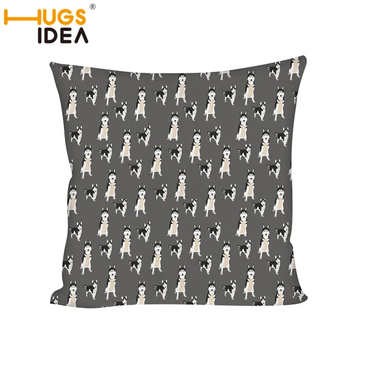 HUGSIDEA Seat Square Чехлы для подушек милые 3D Собака сибирская Хаски печать
