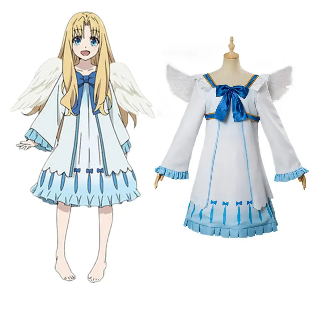 Женский костюм для косплея Tate no Yuusha nose agari The Rising of the Shield Hero Firo голубой с крыльями