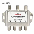 MS34EZ 3x4 спутниковый мультипереключатель сплиттер FTA TV LNB переключатель каскад спутниковый 3 в 4 Выход мультипереключатель хороший