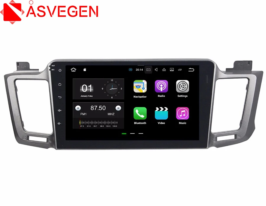 

Автомобильный мультимедийный плеер Asvegen 10,2 дюйма, Android 7.1, четырехъядерный, GPS-навигация, Wi-Fi, Bluetooth, для Toyota RAV 4 Rav4 2013