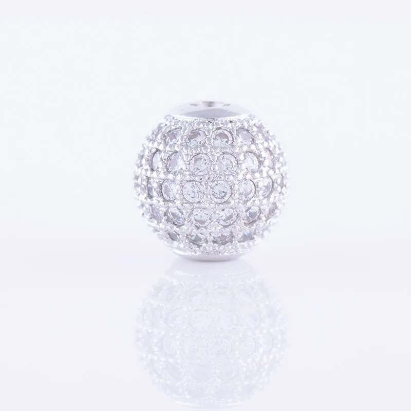 Оптовая продажа DIY ювелирные бусины 10 мм черный/серебристый/золотой/розовое