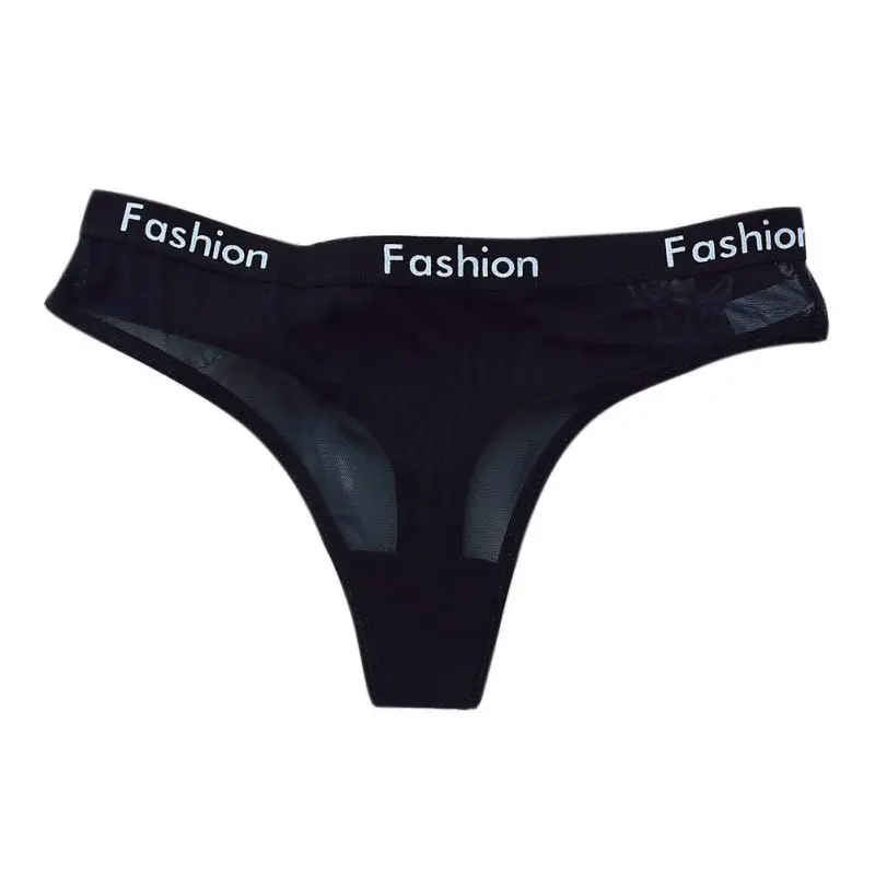 Черный Seamless Women Cotton G-string Underwear Women's Lingerie Thongs Female Panties Low Waist Ladies Intimates String Briefs - Цвет: Черный
