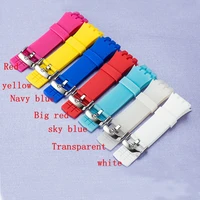 watch accessories for swatch touch strap silicone strap surb100 surw100 24mm mens watch strap
