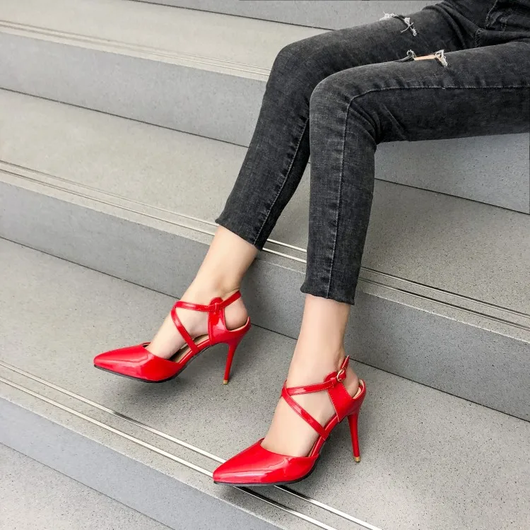 Сандалии женские на высоком каблуке босоножки больших размеров 11 12 13 14 15 16 17