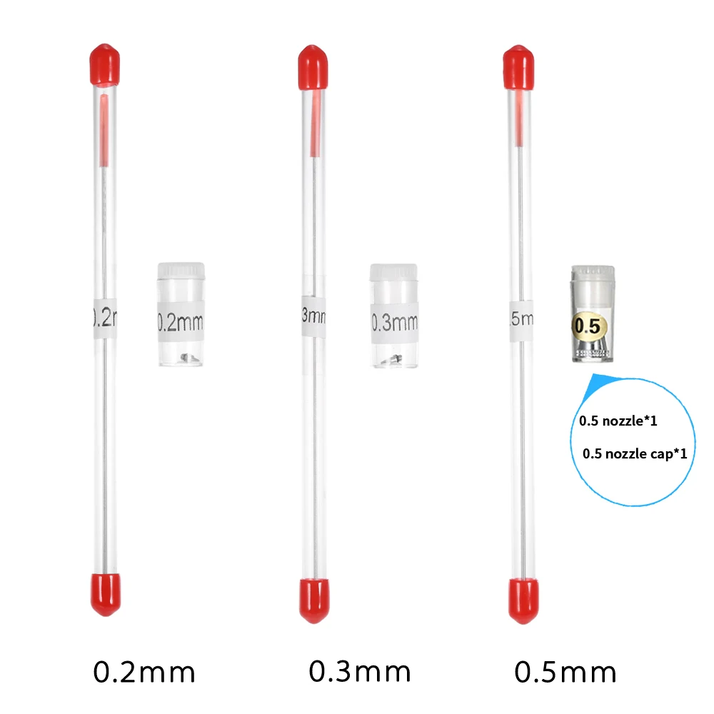 with 0.5mm Cap 0,2 мм/0,3 мм/0,5 мм Насадка для аэрографа игольчатый колпачок сменный пистолет-распылитель части распылитель краски инструмент кисть для тела аксессуары для макияжа - Цвет: with 0.5mm Cap