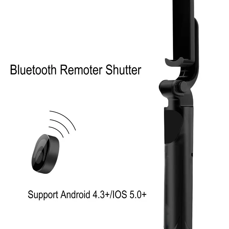 Складной штатив селфи палка с беспроводным затвором 3 в 1 монопод Bluetooth для Iphone и