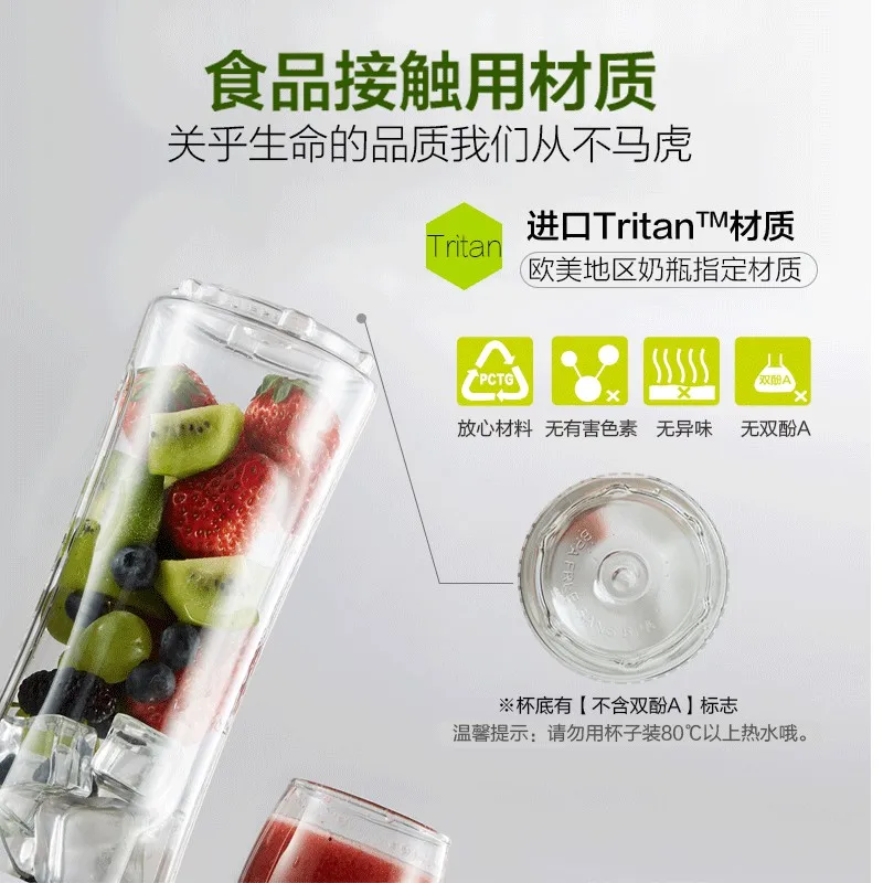 Переносная электрическая соковыжималка Bear перезаряжаемый блендер для сока и