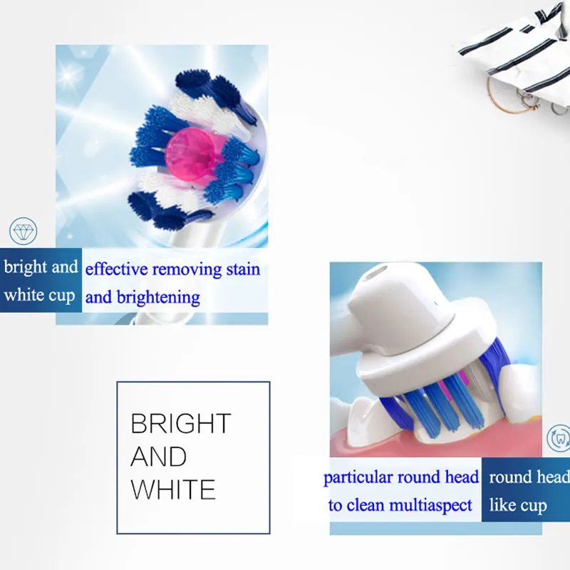 Насадка для зубной щетки Oral B EB18 3D белая специальная чашка полировки зубов