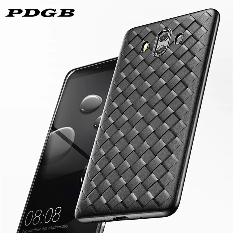Чехол из ТПУ с тканым рисунком PDGB для Huawei Mate 10 Pro 20 Lite Honor 8X 8C Play Nova 3 3i P Smart Enjoy 7s