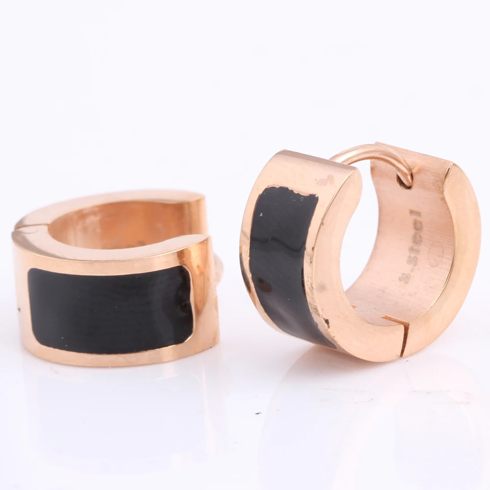 Модные серьги из нержавеющей стали 316L цвета розового золота для женщин|earrings for