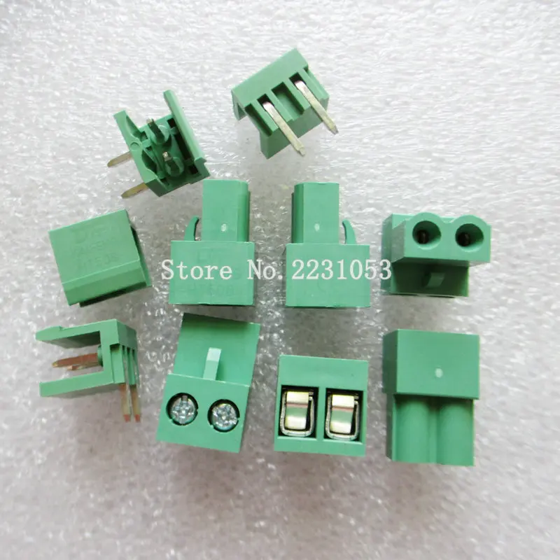 10 комплектов ht5.08 2pin правый угол HT508 2P разъем типа 300 В 10A 5 08 мм шаг pcb винтовой