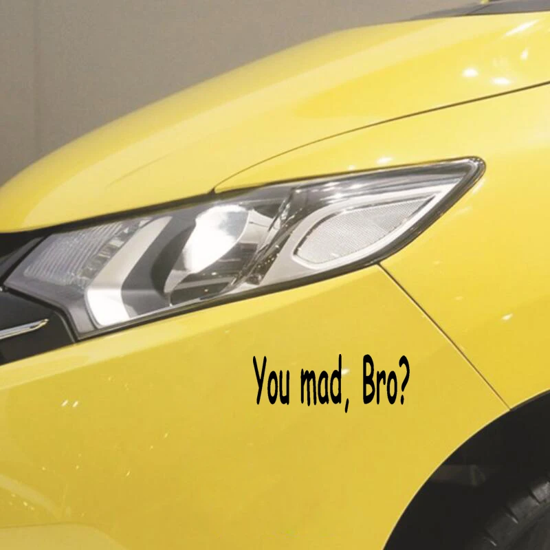 QYPF 14 см * 5 2 You Mad Bro? Креативный Забавный автомобильный Стайлинг Виниловая наклейка