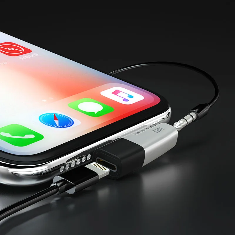 DM Dual AD018 3 5 аудио и зарядный конвертер для iPhone XS MAX XR наушники iOS 12 адаптер |
