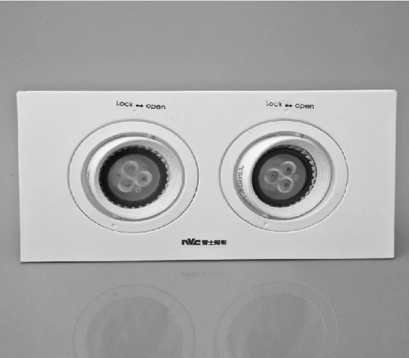 Nvc 9 * 18 см отверстие лампы двойной решетка NDL502SFJ белый NVC из светодиодов освещение |