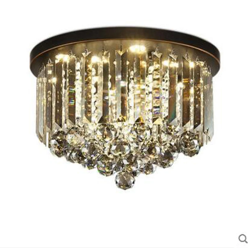 Postmodern ceiling lamp led retro black bedroom round home door light American minimalist fixture lamps | Лампы и освещение