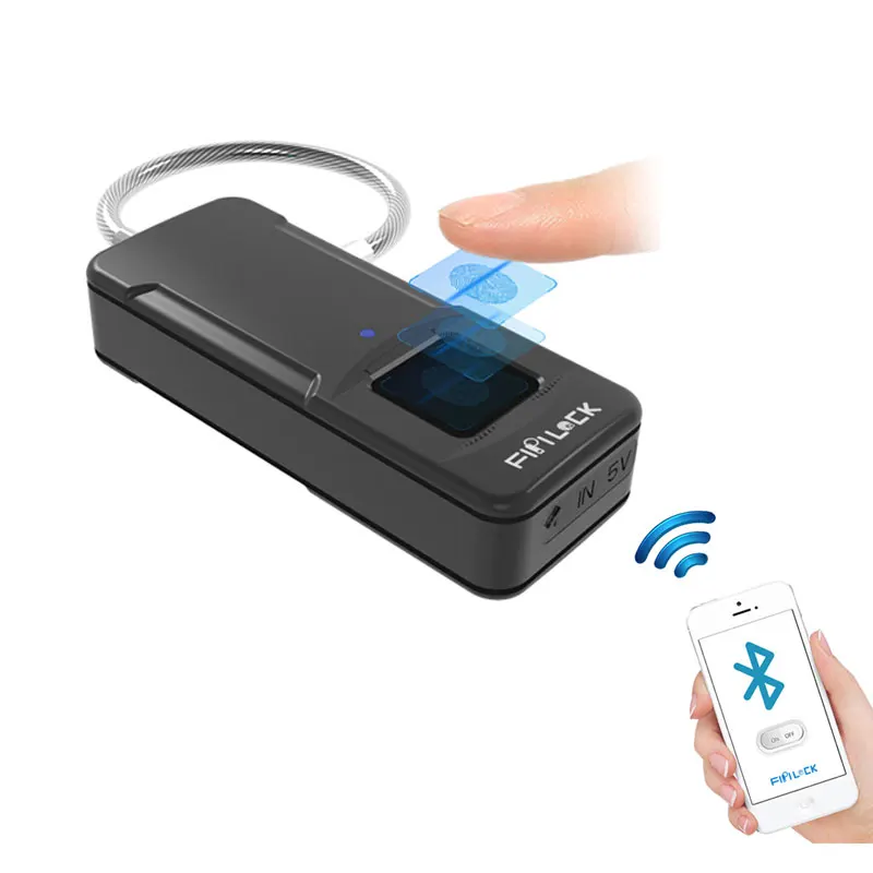 Мини портативный дорожный рюкзак чемодан отпечаток пальца Bluetooth замок Интеллектуальный Противоугонный замок без ключа защитный замок
