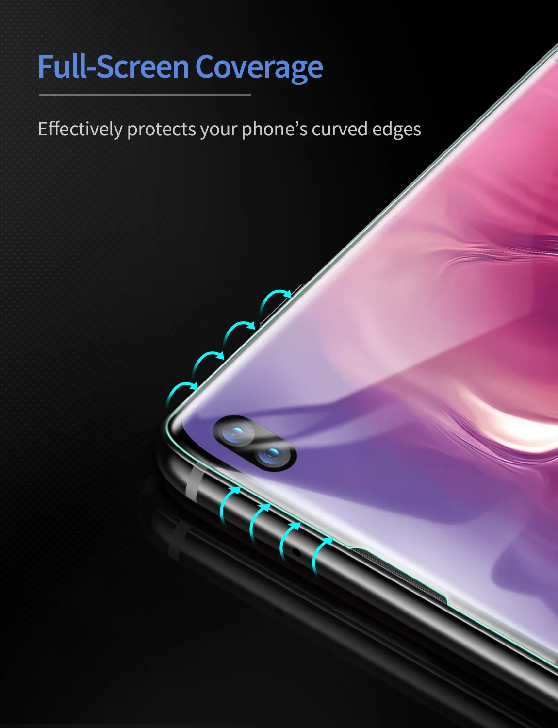 2 шт./лот ESR Экран протектор для samsung Galaxy S10 полный охват мягкий TPU Crystal Clear Защитная пленка для samsung Galaxy S10 плюс