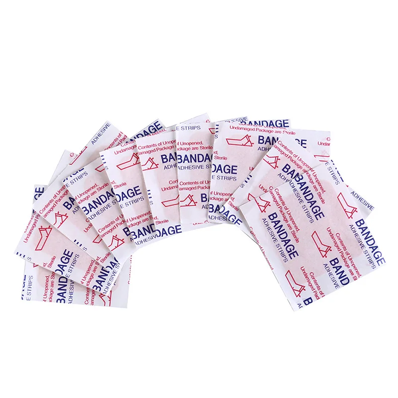 10 шт. водонепроницаемый цветной квадратный ремешок для помощи клейкие повязки на