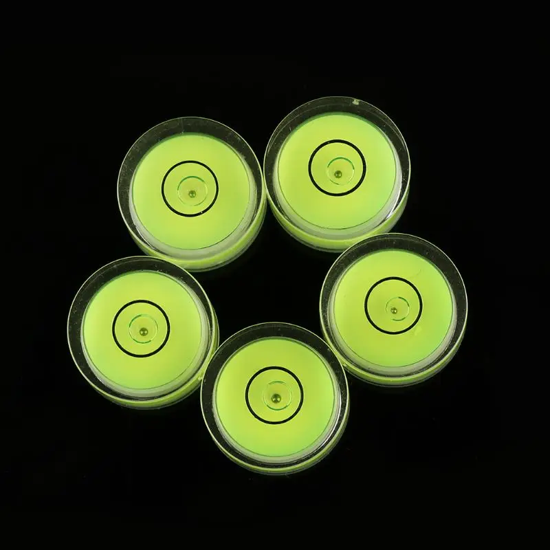 

5pcs Round Bubble Level Mini Spirit Level Bullseye Level Measurement Instrument