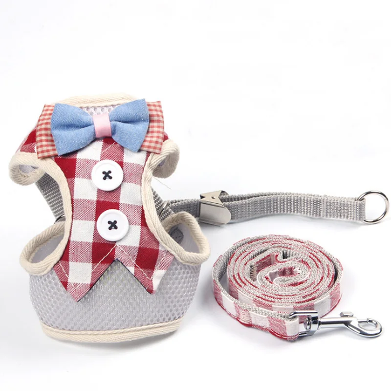 Cats Harness British Grid Tie Adjustable with Leash for Outdoor Dropshipping | Дом и сад
