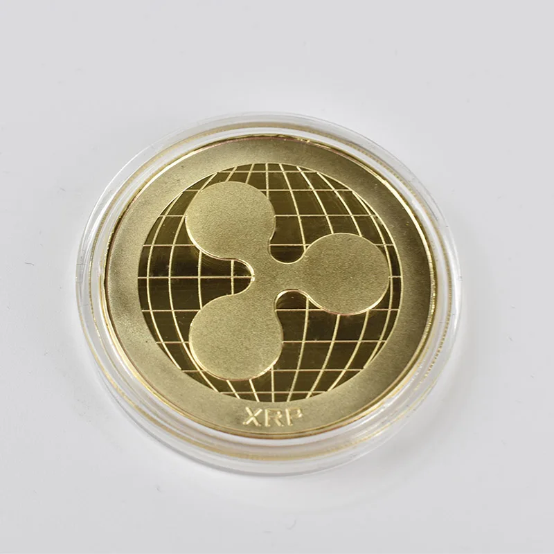 Горячая 1 шт. рябь монета XRP крипто памятная рябь XRP монета - Color: Gold Ripple