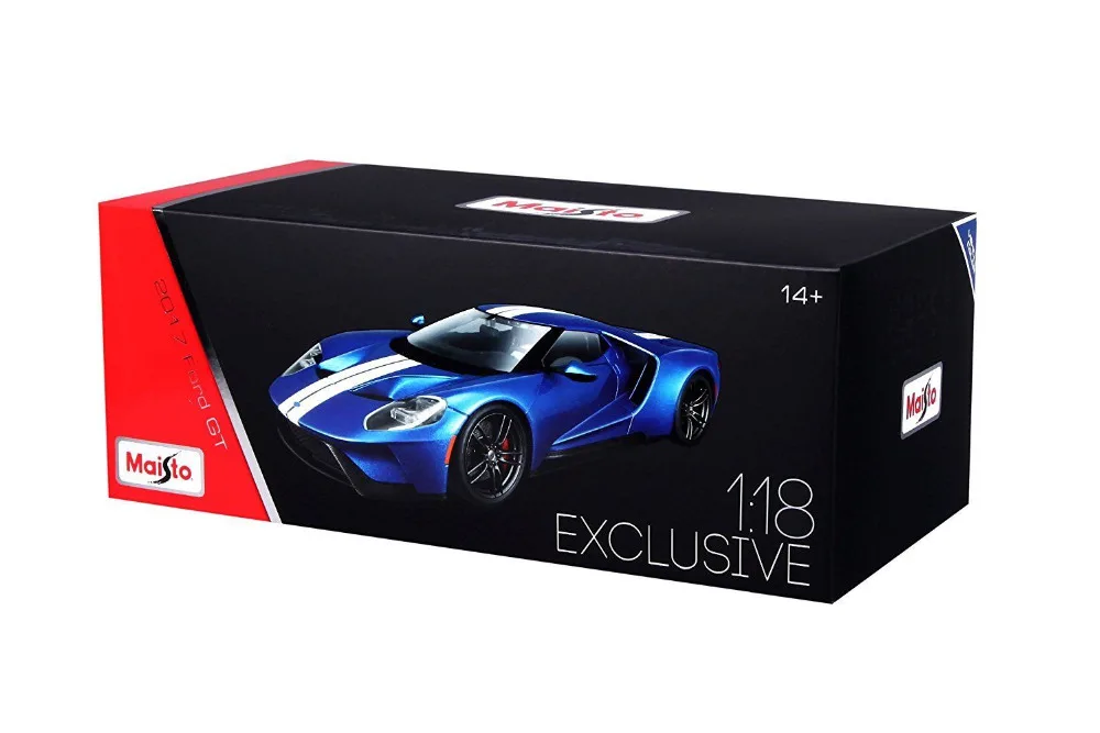 Эксклюзивная модель спортивного гоночного автомобиля Maisto 1:18 2017 Ford GT Concept новая в