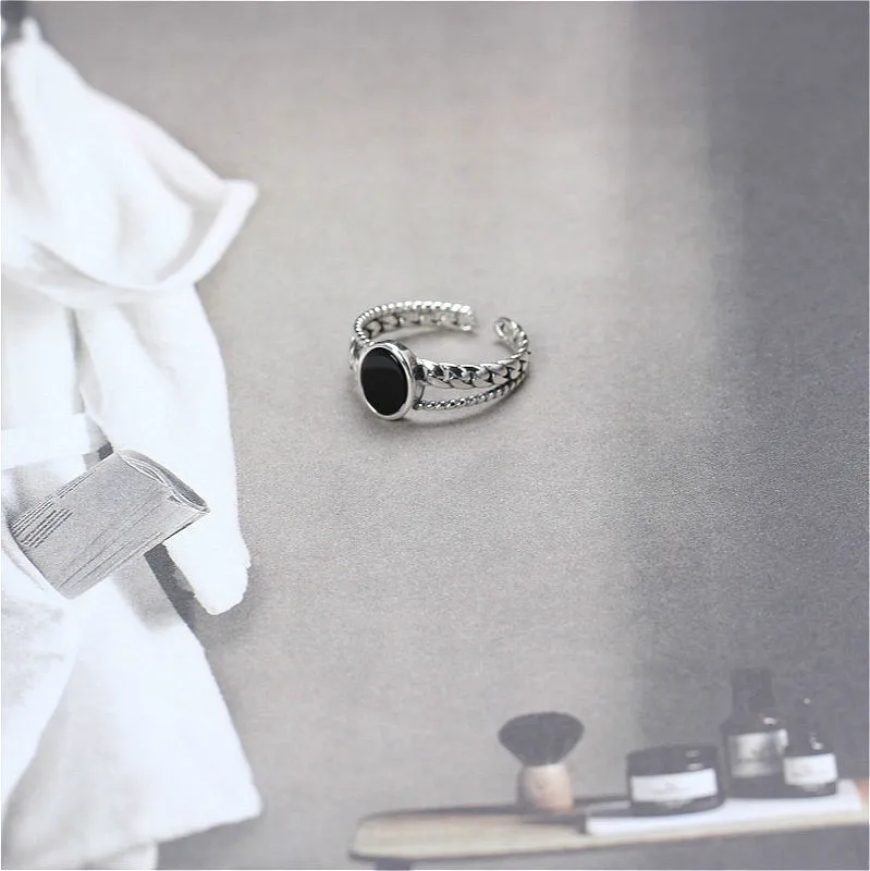 Кольцо женское из серебра 925 пробы Агатовая цепочка | Украшения и аксессуары