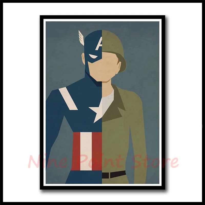 Супергерой Мститель Marvel Comics мультфильм живопись белая бумага с покрытием плакаты настенное художественное украшение живопись Бескаркасный плакат