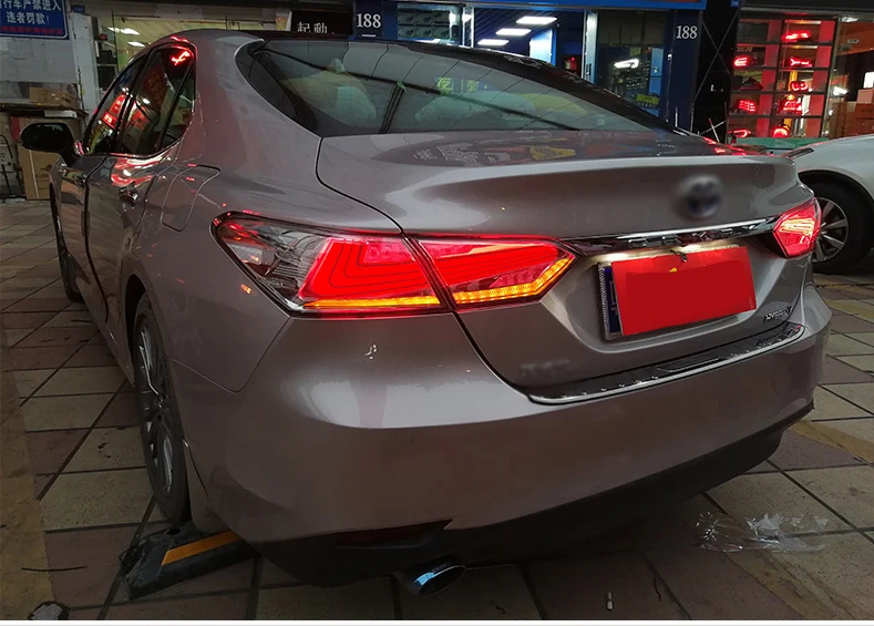 Автомобильные аксессуары от фабрики Vland, задний фонарь для Toyota Camry, стиль, светодиодный задний светильник с последовательным индикатором