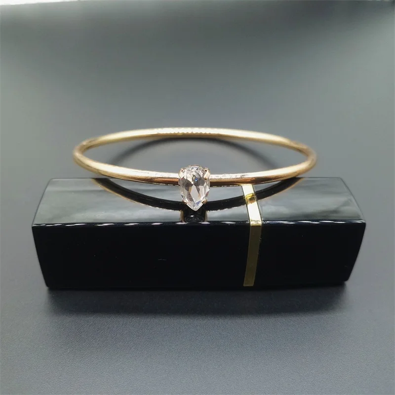 1 шт. женский набор браслетов треугольный геометрический кристалл золотой