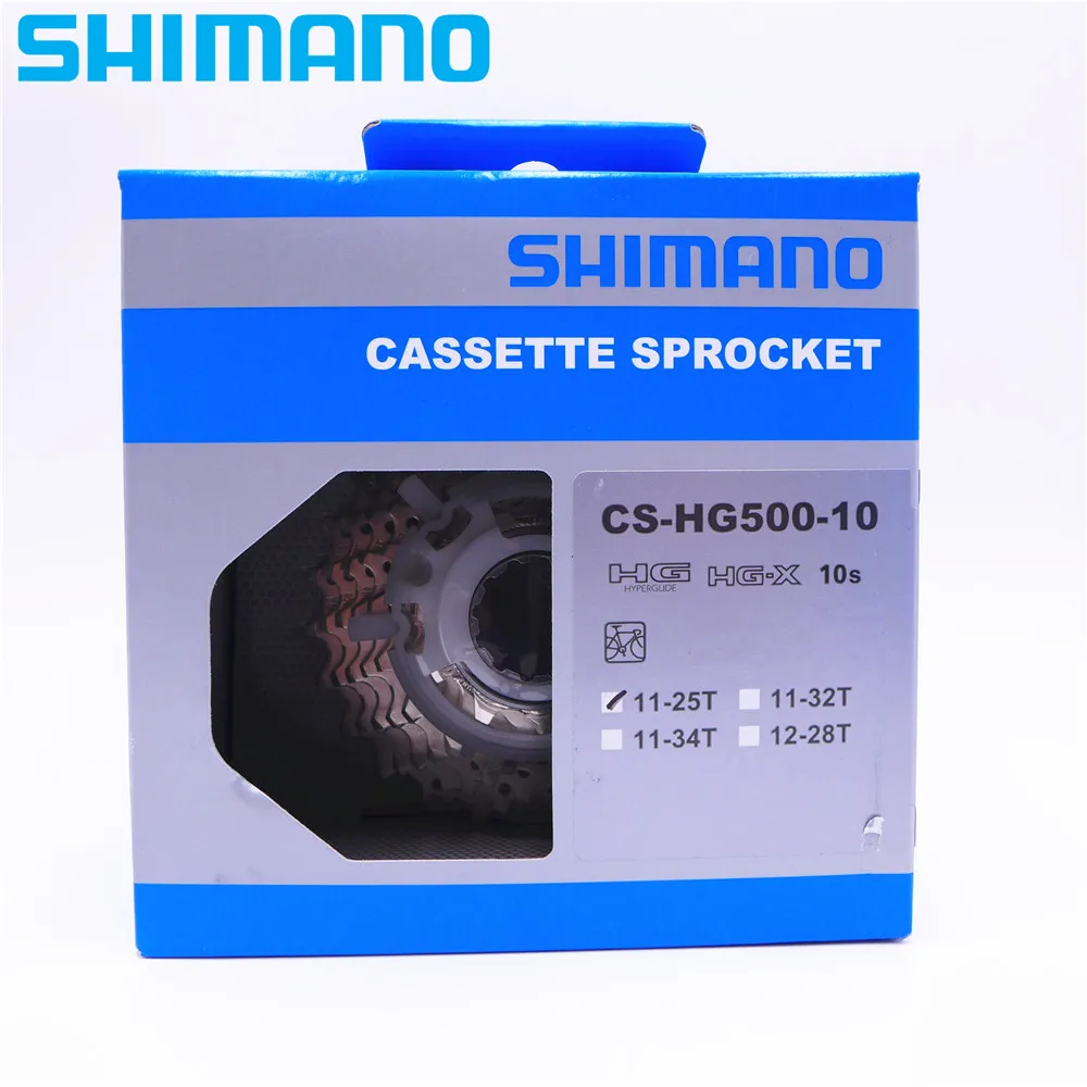 Shimano CS HG500 10 дорожный велосипед скоростей кассета Звездочка 25T 28T|Храповик