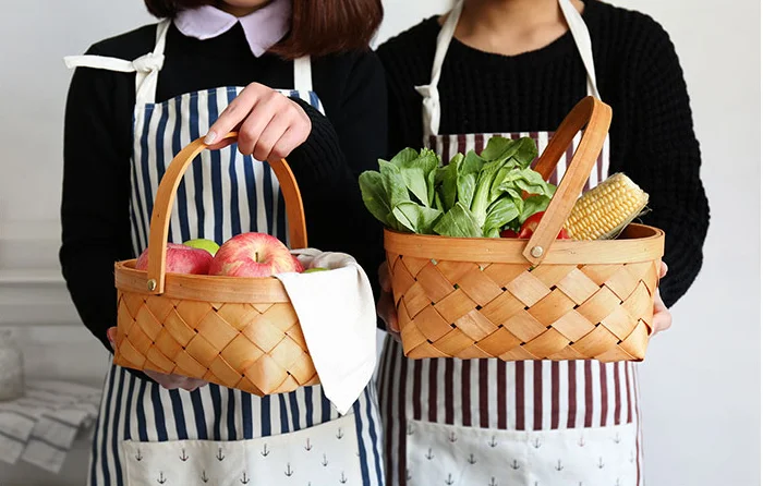 Ручная корзина из дерева для хлеба фруктов 2017 | Дом и сад