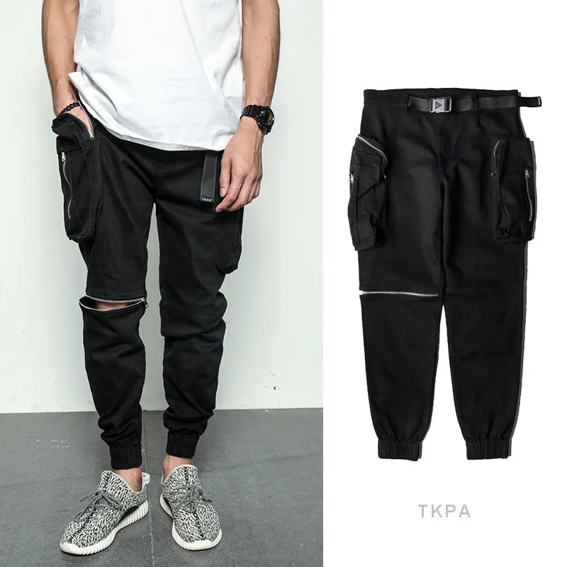 Модные свободные армейские грузовые штаны Мешковатые Свободные военные длинные