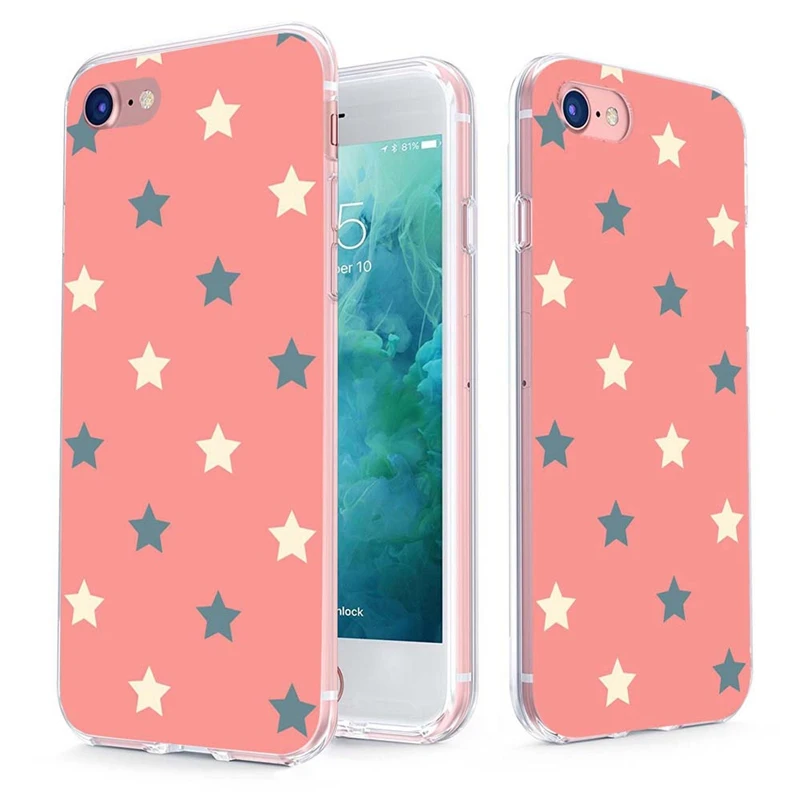 MLCRIYG Soft Phone Case For iPhone 6 6S Plus 7 7Plus 8Plus X TPU Colorful Ice Cream Painted Cute Pattern Fundas C018 |